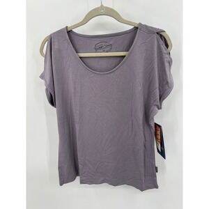 White Sierra Tangier Short Sleeve Top Pale Shadow Purple Odor Control Medium